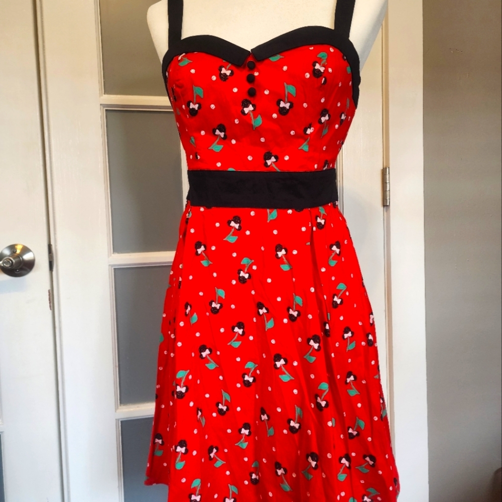 Disney Minnie cherry pinup dress